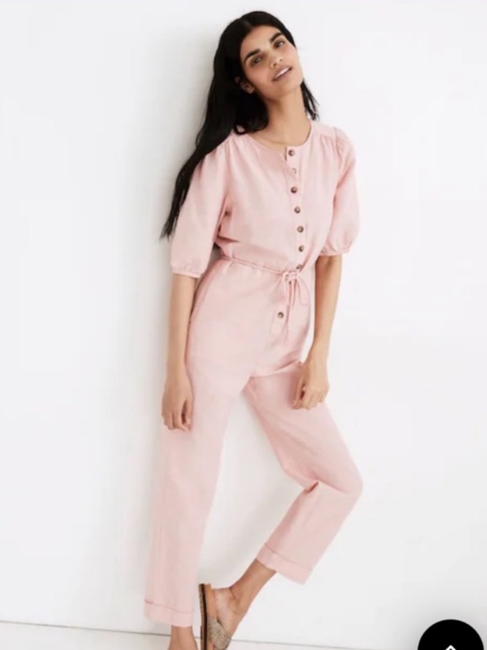 Madewell Linen Blend Jumpsuit